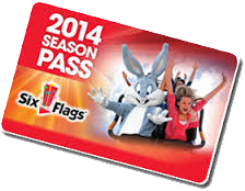 2014 Six Flags Season Pass